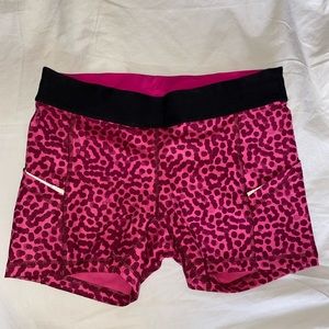 Lululemon Polka Dot Spandex Shorts